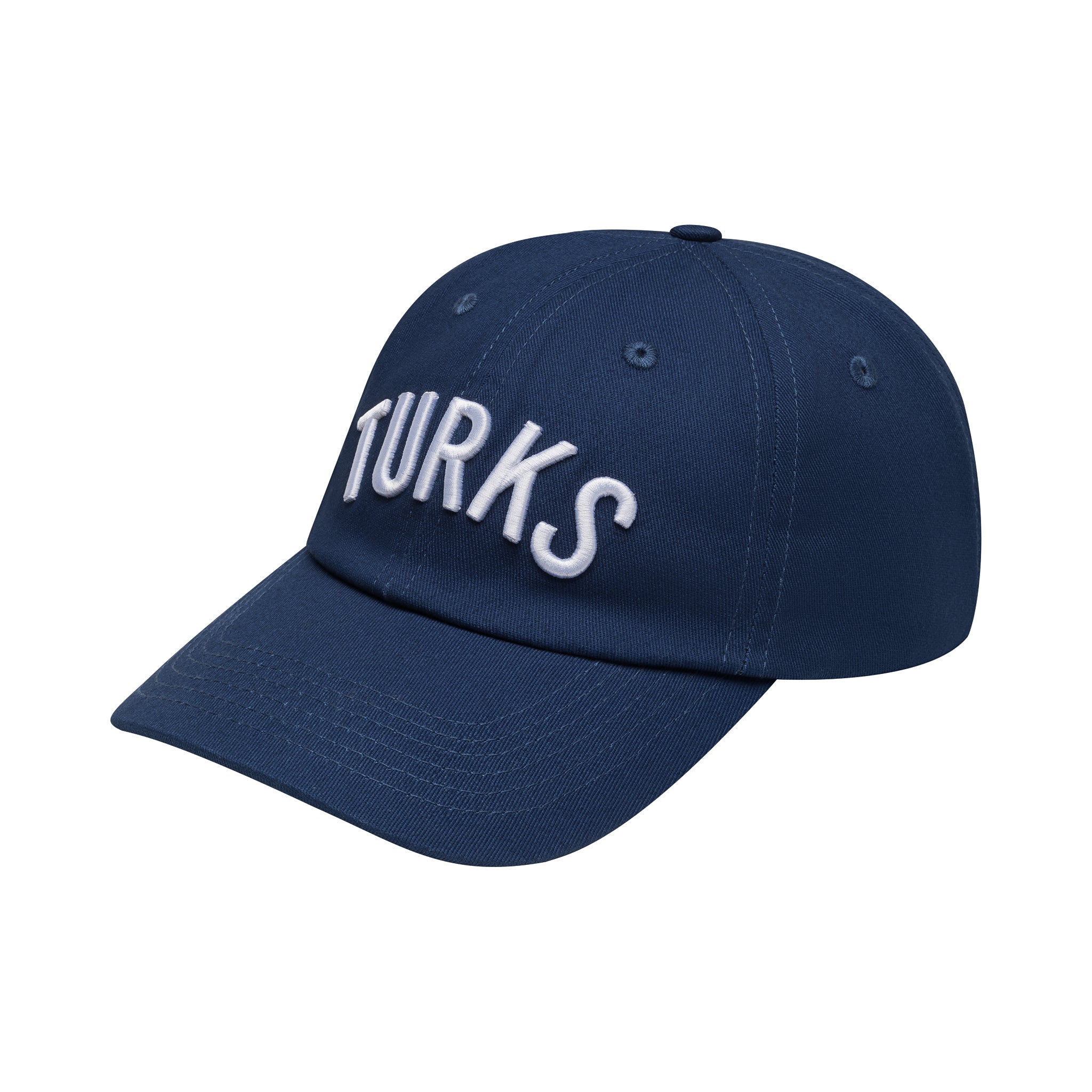 OKAICOS Navy Turks and Caicos Dad Hat Turks White Front View