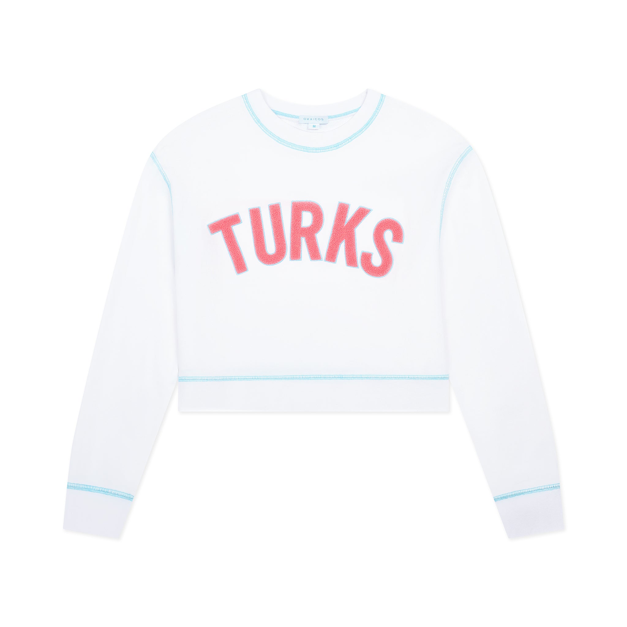 Okaicos White Women's Turks Crop Top