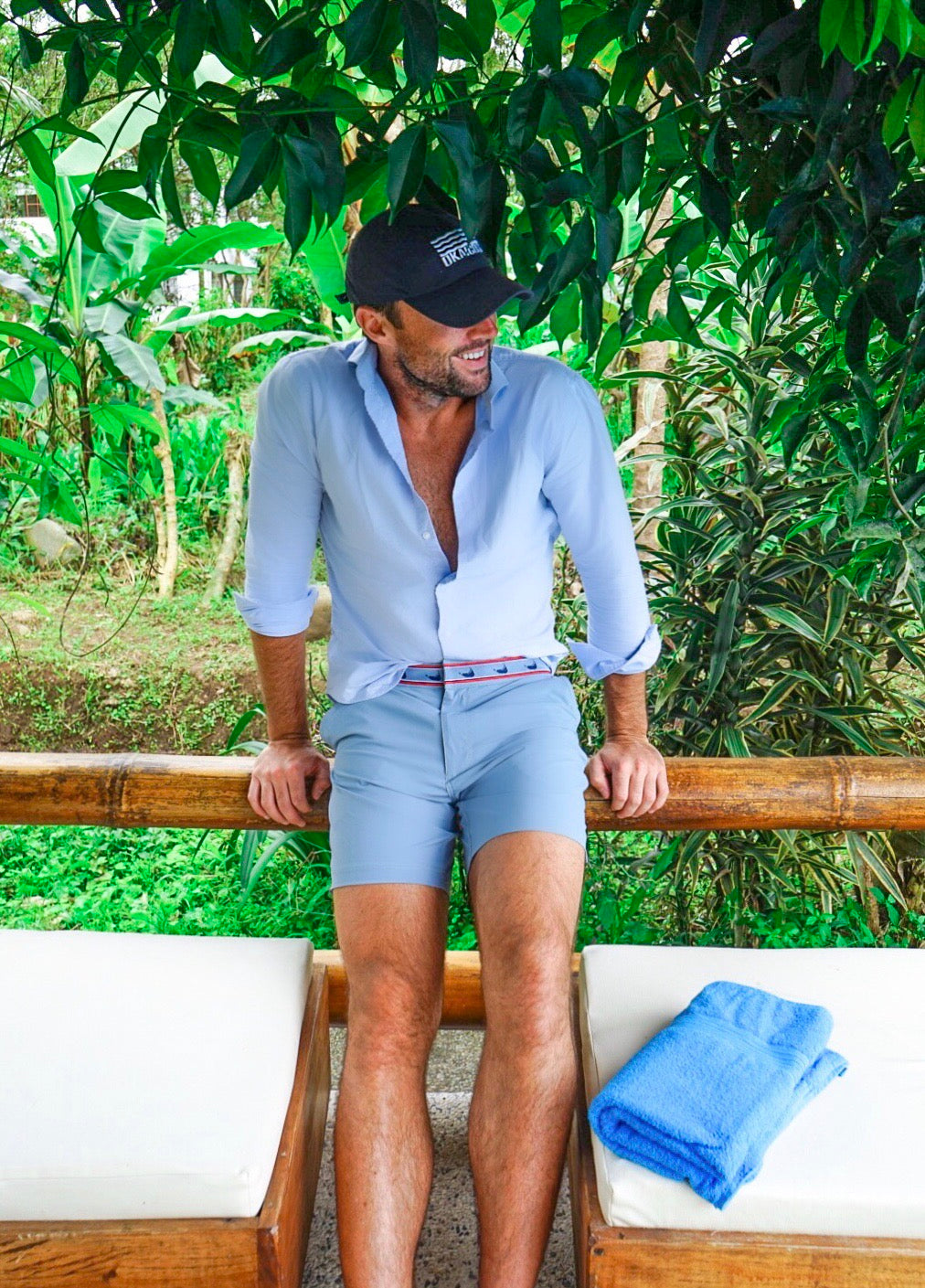 Nantucket Grey Athletic Mens Swim Trunk Tropical Caribbean Beach Hut