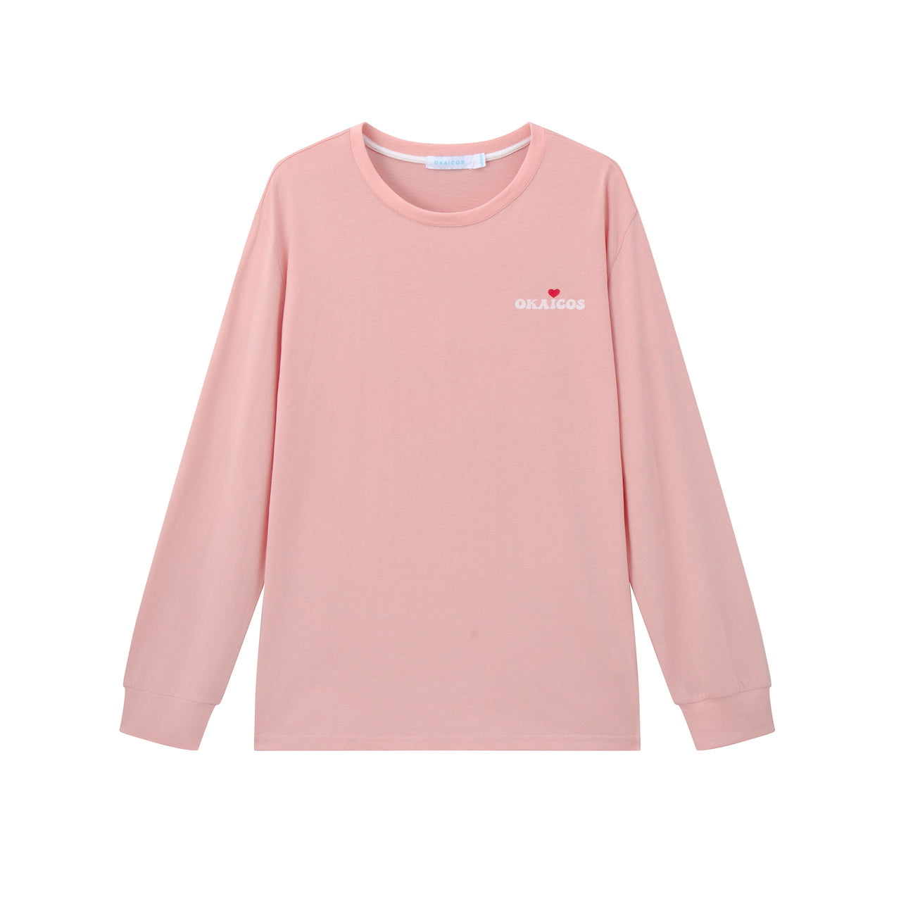 OKAICOS Coral Pima Cotton Long Sleeve Shirt Turks and Caicos Is For Lovers Front