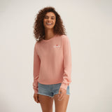 OKAICOS Coral Pima Cotton Long Sleeve Shirt Turks and Caicos Is For Lovers Front Model