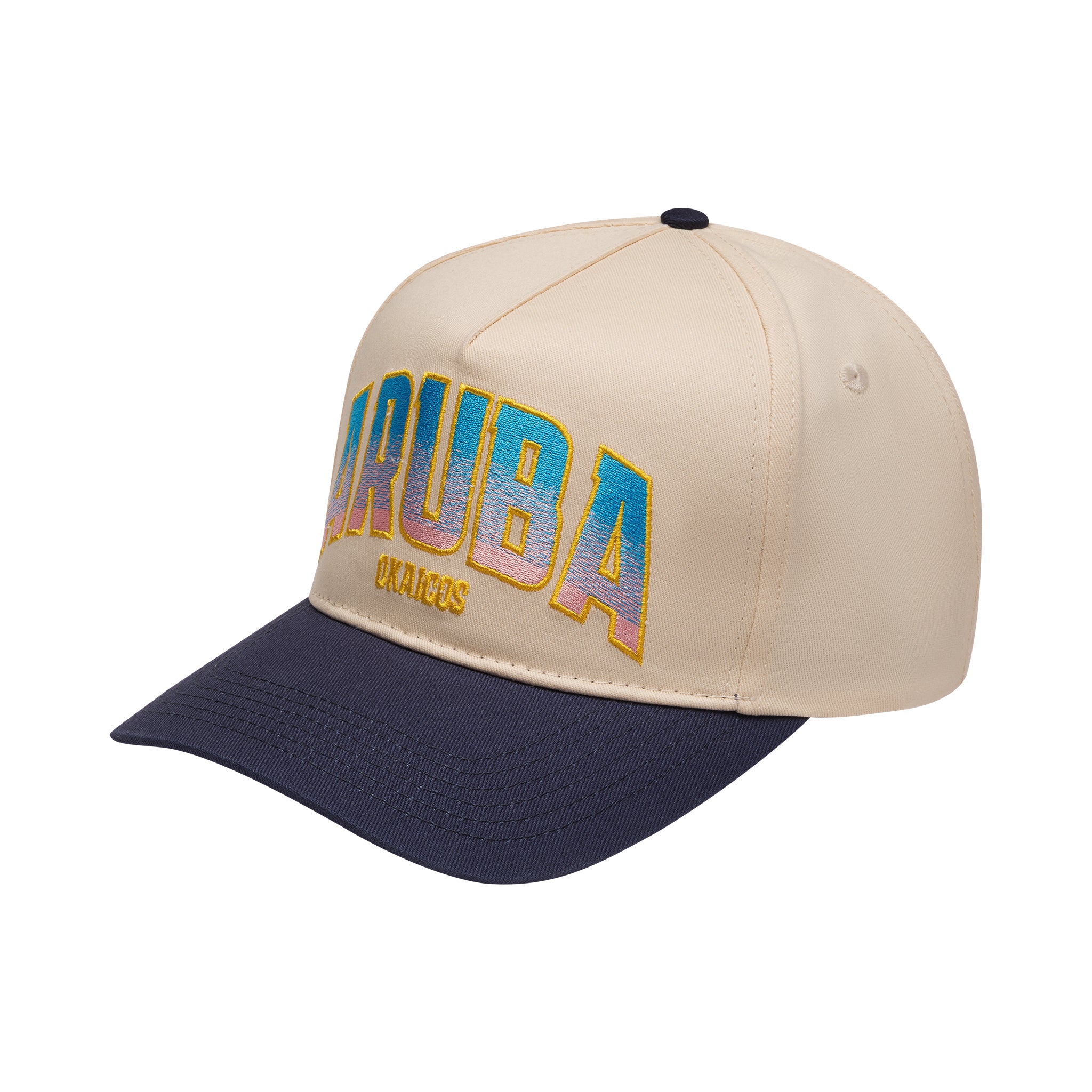 OKAICOS Aruba Sunset Ombre Structure Hat Front View