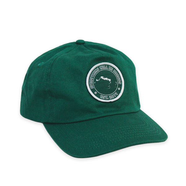OKAICOS Green Patch 5 Panel Turks and Caicos Hat Front
