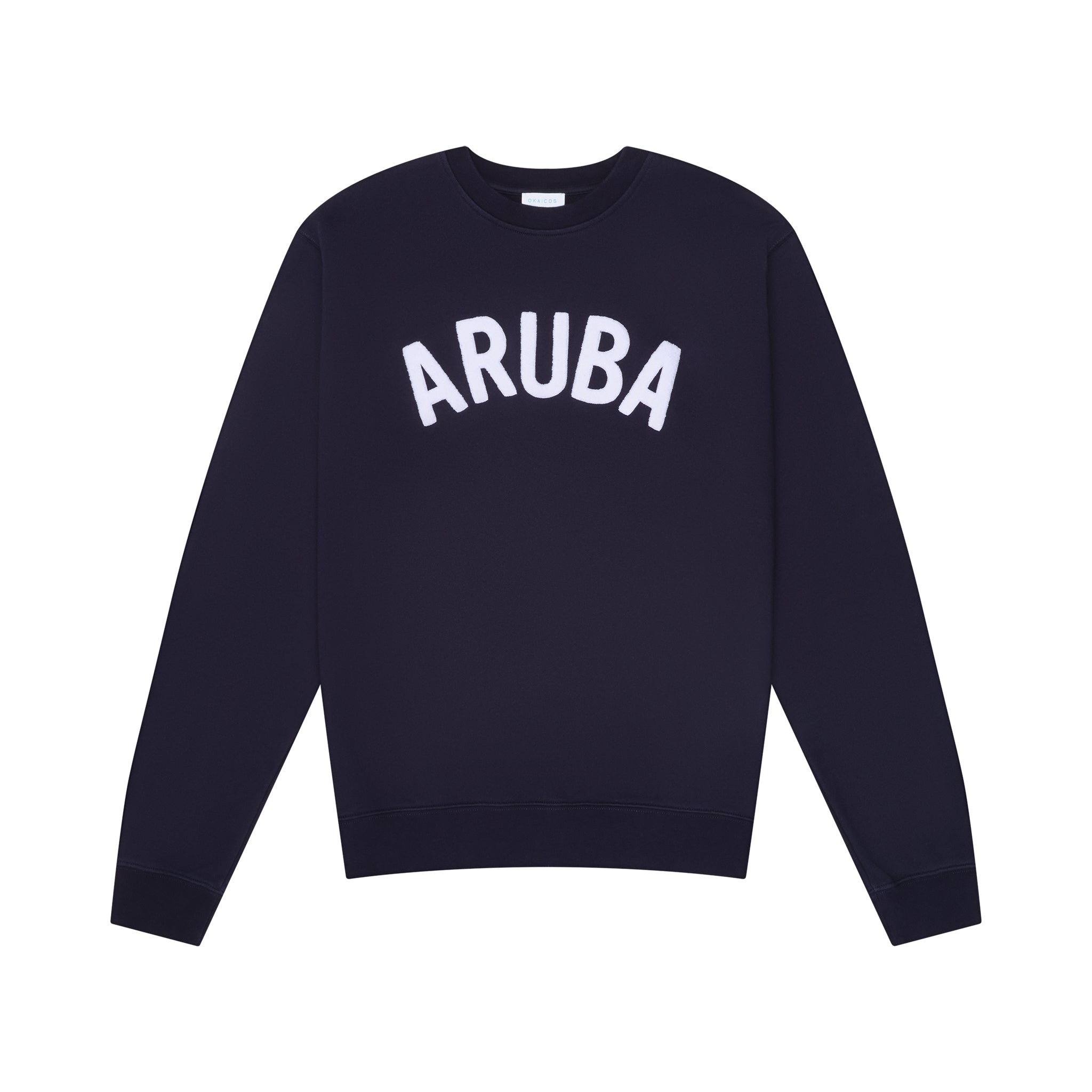 Navy Aruba Embroidered Crewneck