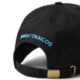OKAICOS Black Turks and Caicos Hat OKAICOS Embroidery Back View