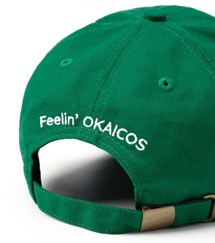 OKAICOS Green Turks and Caicos Hat Turks Embroidery Back View