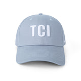 OKAICOS Grey Turks and Caicos TCI Hat Embroidery Front View