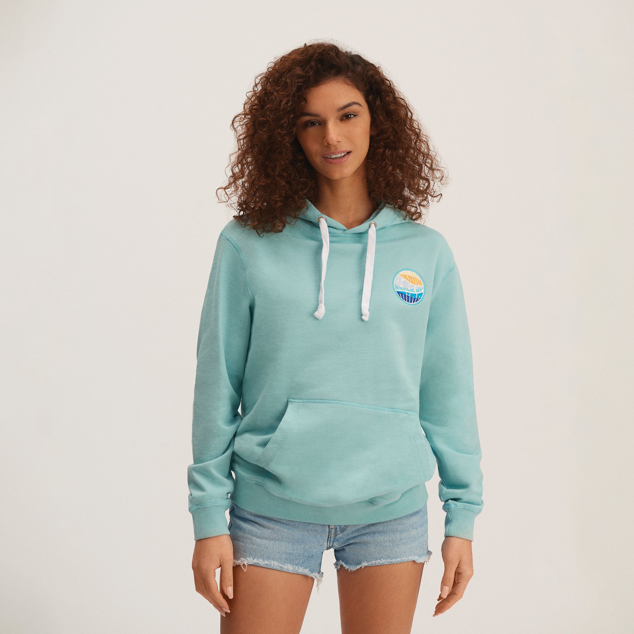 OKAICOS Hoodie Island State Of Mind Sea-foam Front1