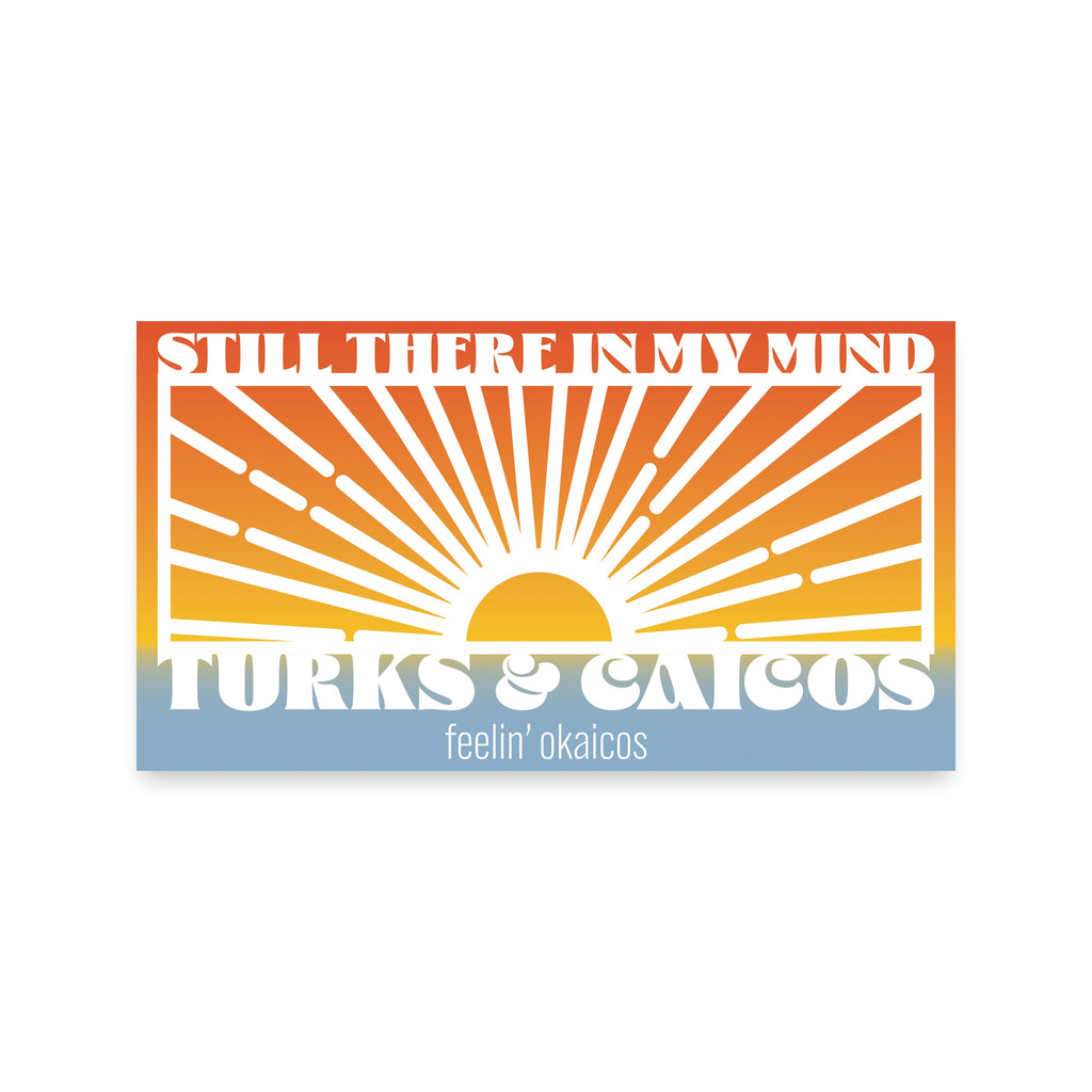 OKAICOS Sunset Sticker Turks and Caicos