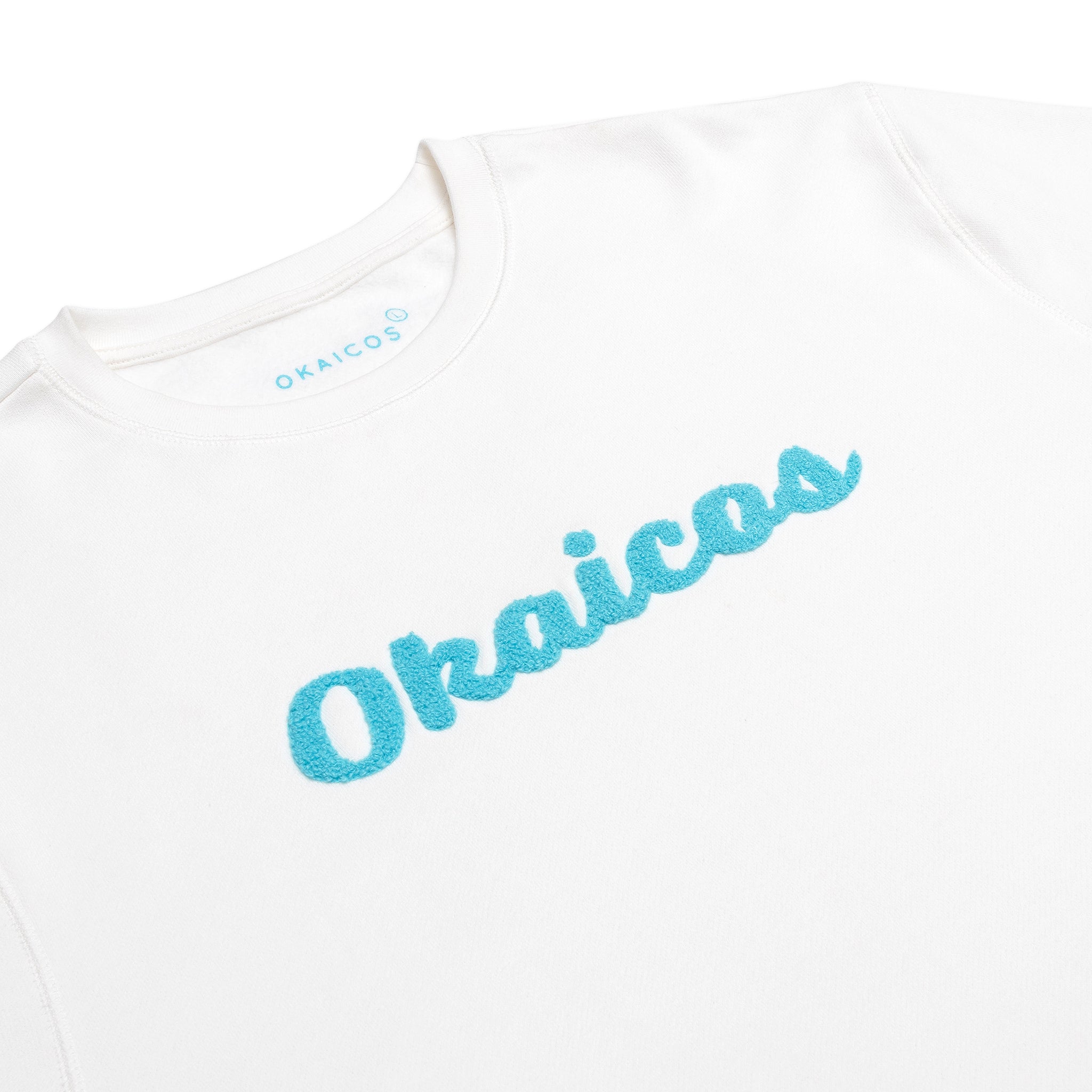 White Okaicos Embroidered Crewneck