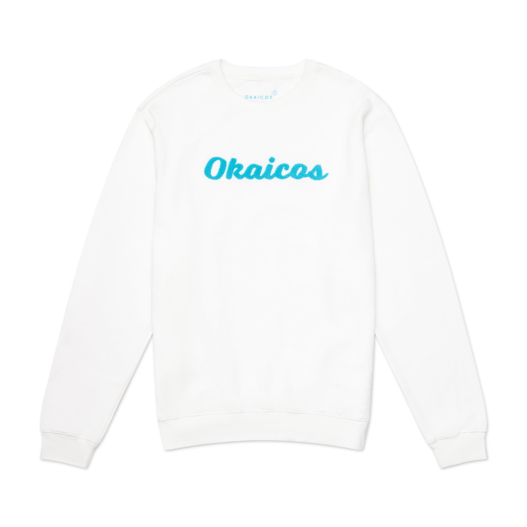 White Okaicos Embroidered Crewneck